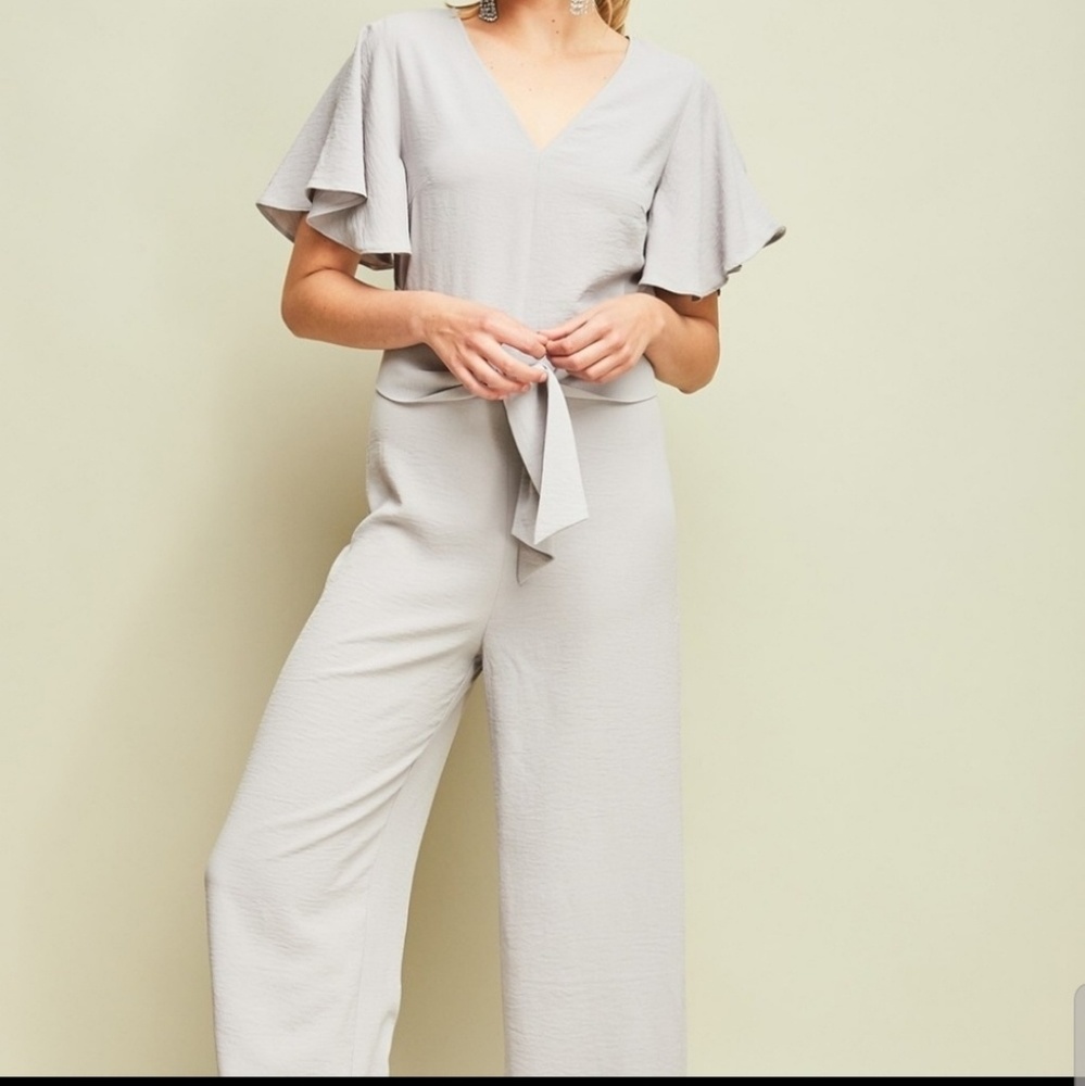 Light grey jumpsuit